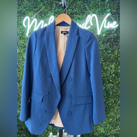 DKNY Womens Petites Lined Business Open-Front Blazer - Picture 2 of 11